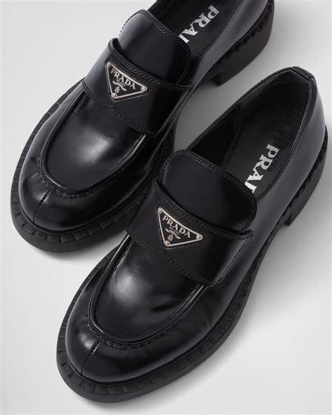 prada logo loafers|prada loafers girls.